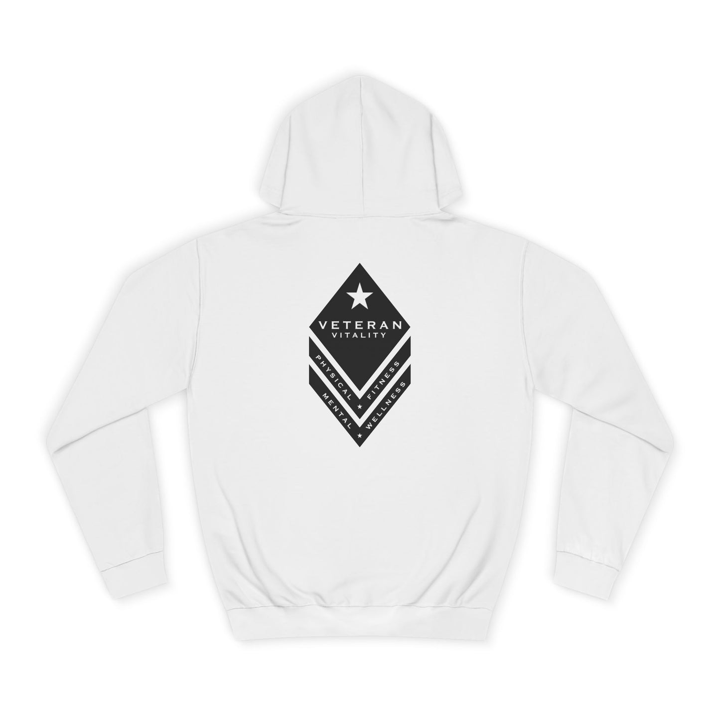 Unisex College Hoodie with Veteran Design, Cozy College Sweatshirt, Gift for Students, Military Tribute Hoodie, Casual Wear, Graduation Gift