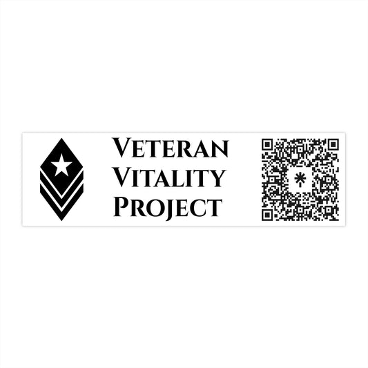 Veteran Vitality Project Bumper Stickers | Car Decals, Veteran Support, Military Pride, Awareness Stickers, Unique Gifts