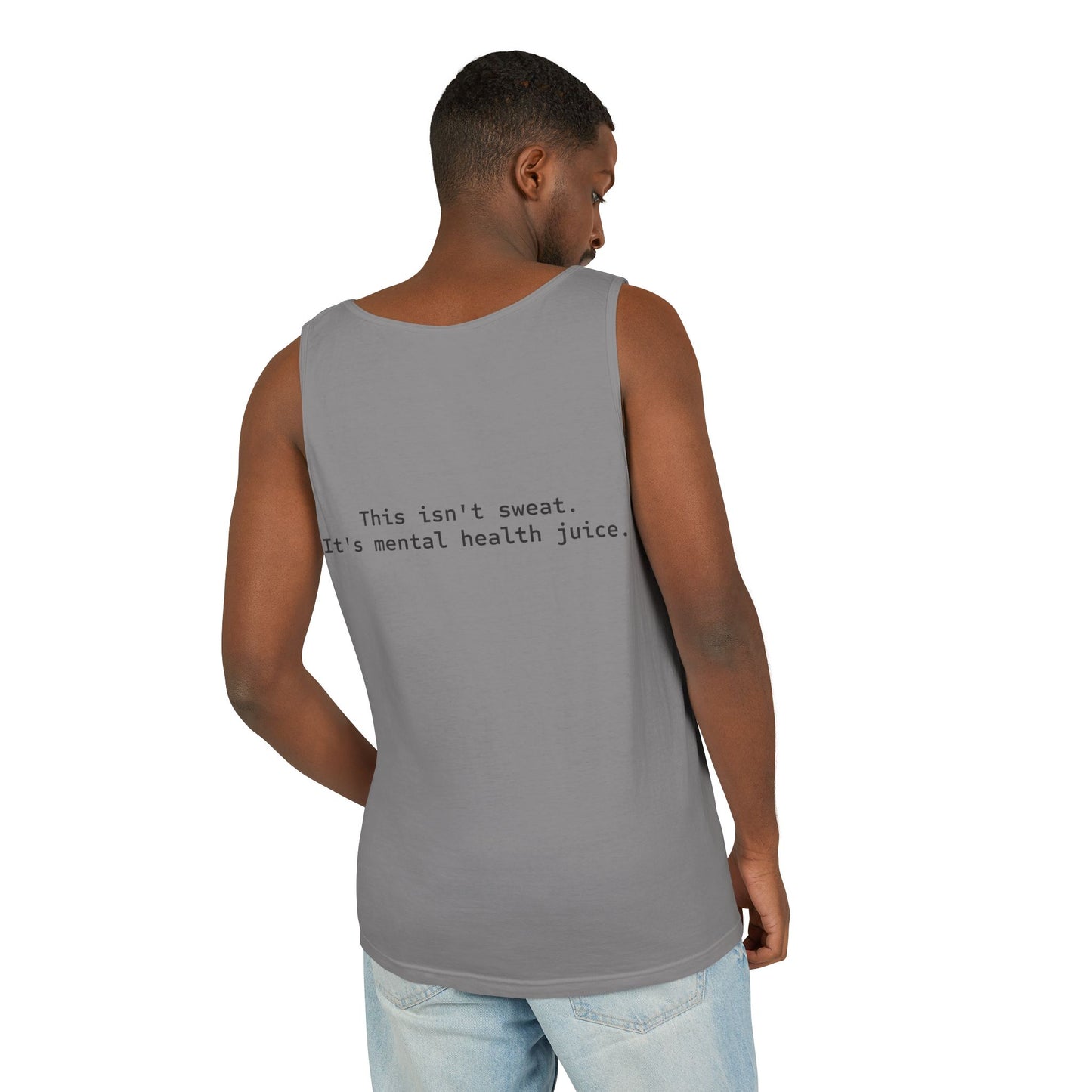 Mental Health Juice Tank Top, Unisex Graphic Tee, Motivational Workout Shirt, Summer Casual Wear, Self-Care Gift