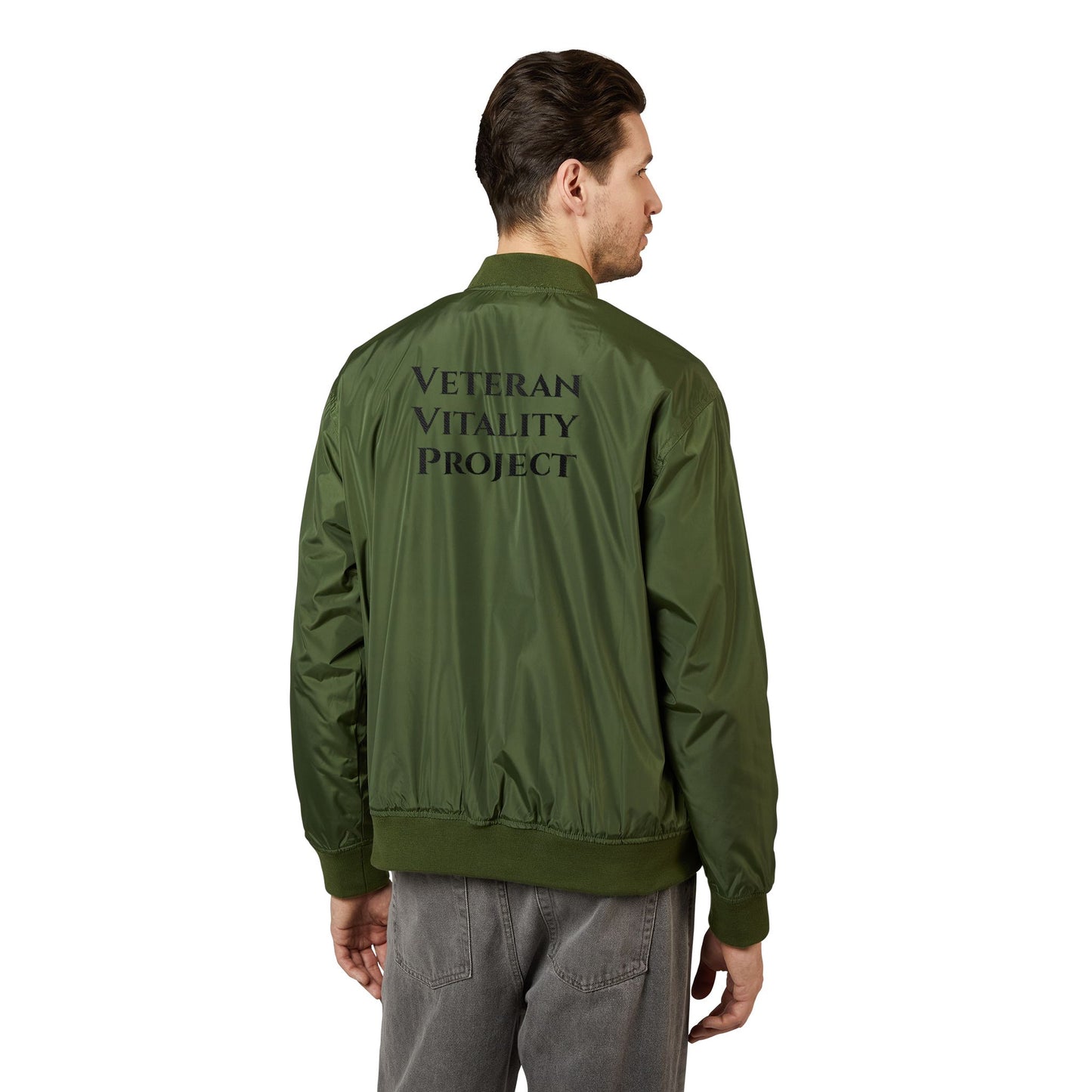 Recycled Bomber Jacket (Embroidery)