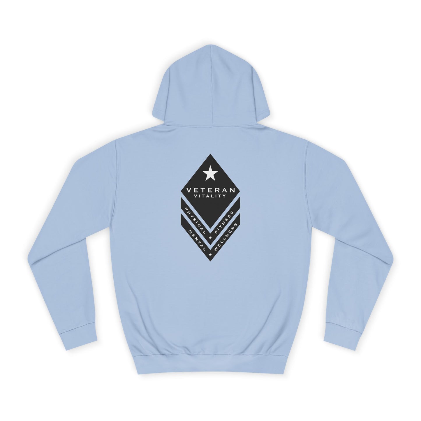 Unisex College Hoodie with Veteran Design, Cozy College Sweatshirt, Gift for Students, Military Tribute Hoodie, Casual Wear, Graduation Gift