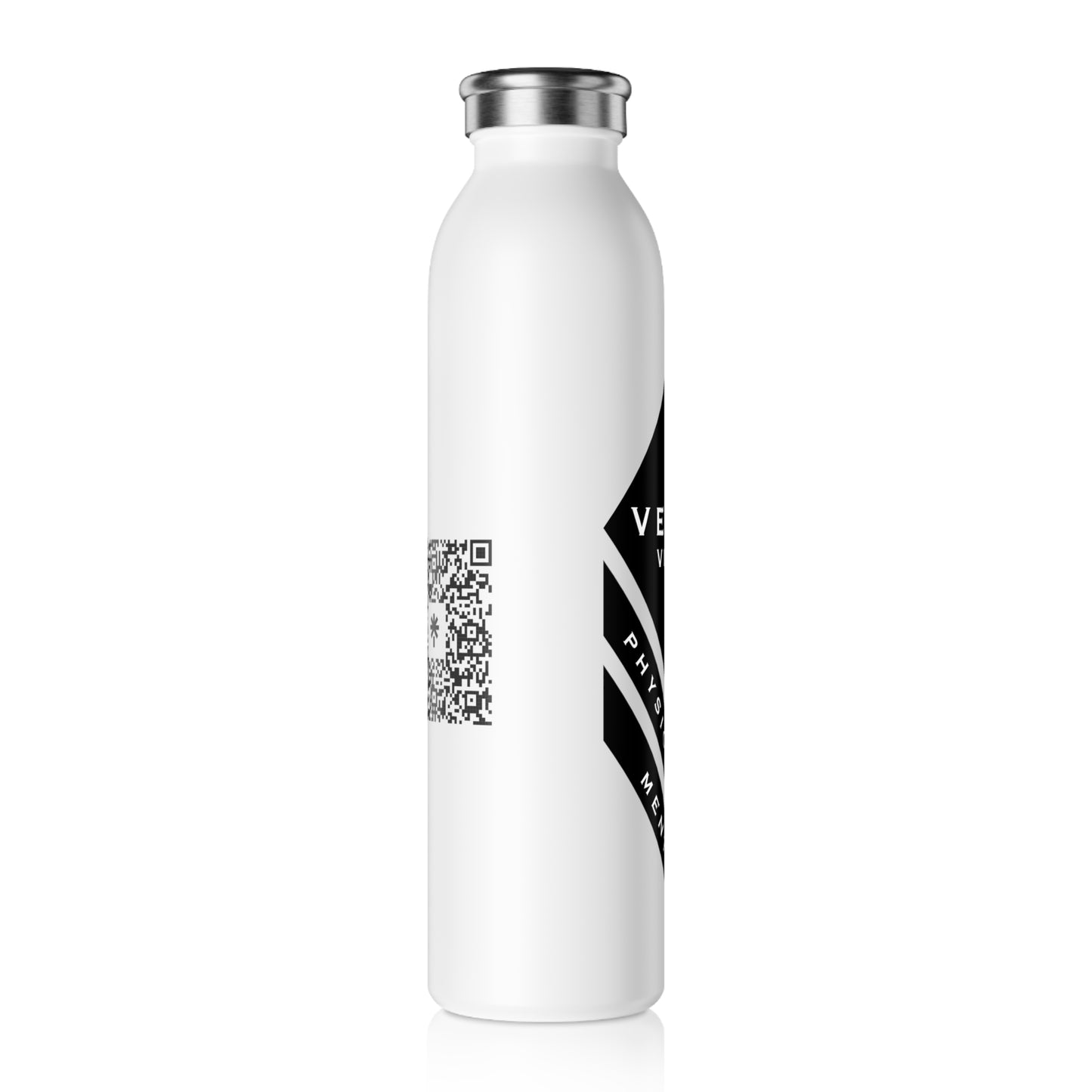 Veteran Vitality Slim Water Bottle | Fitness, Wellbeing, Motivational Gift, Travel, Gym Essential