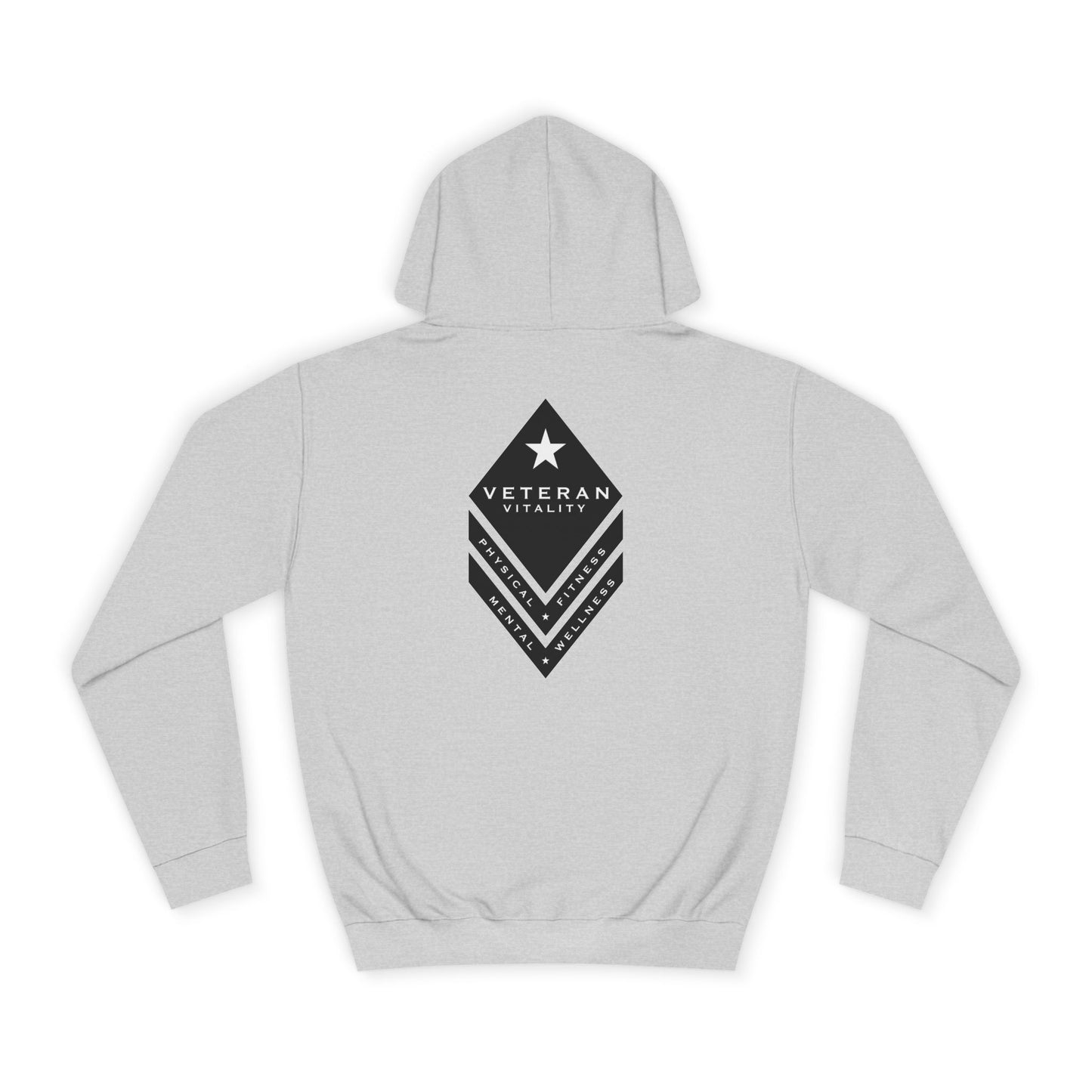 Unisex College Hoodie with Veteran Design, Cozy College Sweatshirt, Gift for Students, Military Tribute Hoodie, Casual Wear, Graduation Gift