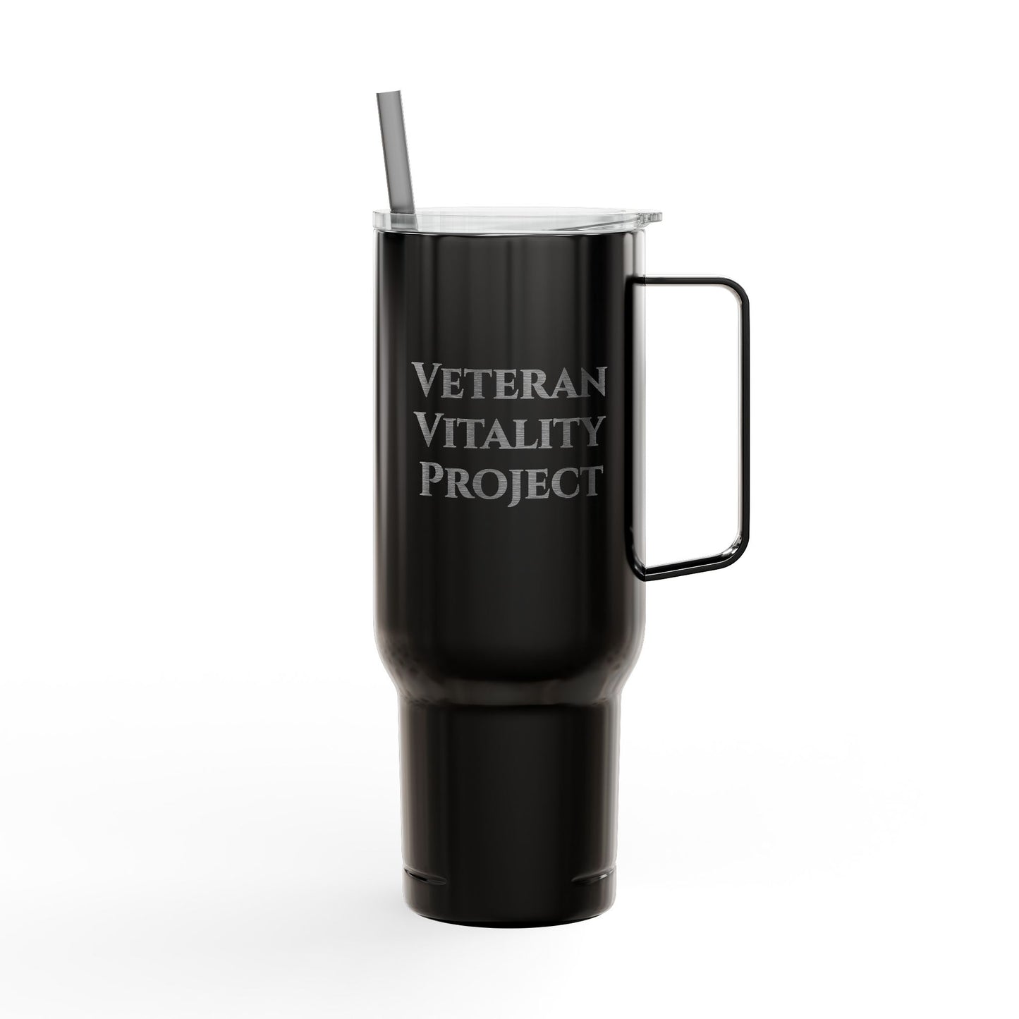 Veteran Vitality Insulated Tumbler | Personalized Travel Mug | 40oz Koozie Drinkware | Perfect for Outdoors, Gifts, and Celebrations